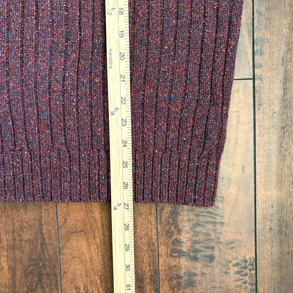 Tommy Bahama 1/4 Zip Sweater Mens M Red Wool Silk Blend Golf Preppy Knit - Picture 7 of 8